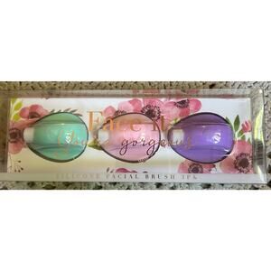 Face It - Silicone Electric Facial Brush Set - 3 Pack NEW